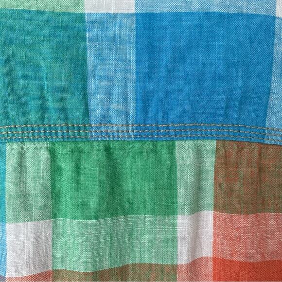 Tommy Bahama Relax Mens Plaid Pismo Breezer Linen Shirt Button Down Large - Picture 7 of 7